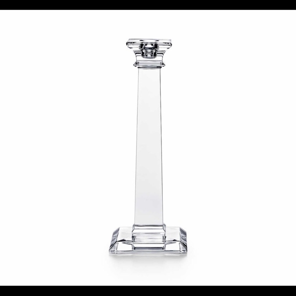 Set of 2 Crystal Tiffany & Co. Candlestick Holders